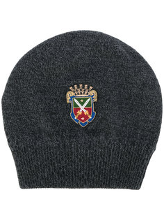 crest patch appliqué beanie Dolce & Gabbana