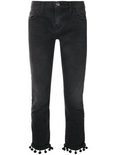 укороченные джинсы с помпонами Current/Elliott