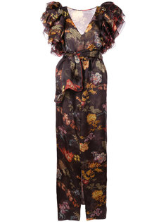 макси платье с цветочным узором Rosie Assoulin