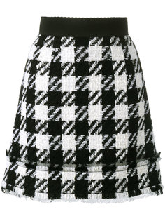 юбка в ломаную клетку  Dolce & Gabbana