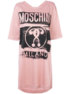 платье-футболка с логотипом  Moschino