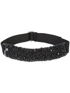 beads embroidered headband Maison Michel