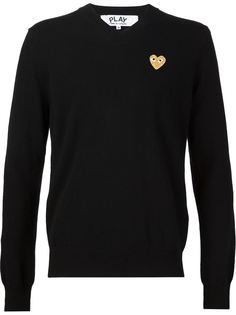 свитер с вышивкой-сердцем Comme Des Garçons Play