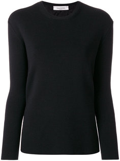 lace back ribbed sweater Valentino