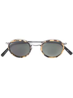 солнцезащитные очки с леопардовым принтом Masunaga