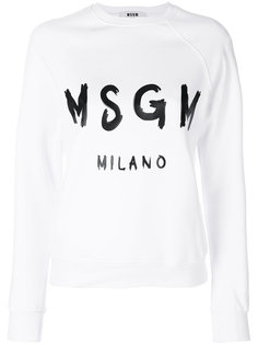 толстовка с логотипом MSGM