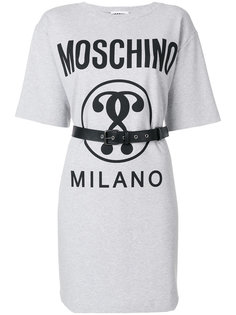 платье-футболка с поясом  Moschino