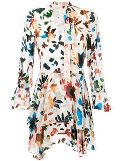 платье с цветочным принтом и бантом Alice+Olivia
