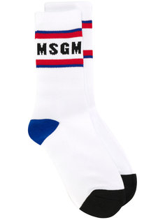 носки с логотипом MSGM