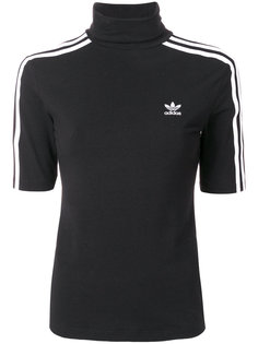 футболка с высоким воротом и тремя полосками  Adidas Originals