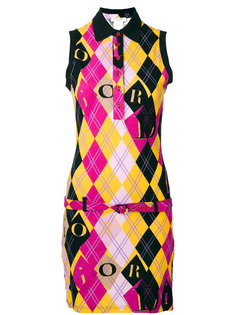 платье-поло в ромбик Christian Dior Vintage