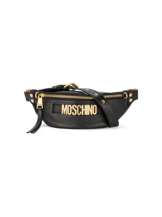 поясная сумка с бляшкой с логотипом Moschino