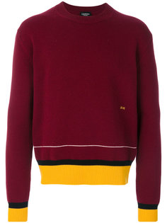 джемпер с контрастным подолом и манжетами Calvin Klein