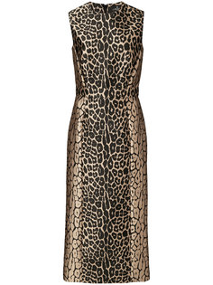 приталенное платье с леопардовым узором J. Mendel