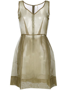 прозрачное плиссированное платье Comme Des Garçons Vintage