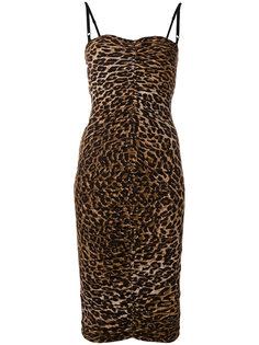 платье с леопардовым узором Dolce & Gabbana Vintage