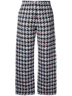 houndstooth pattern trousers  Coohem