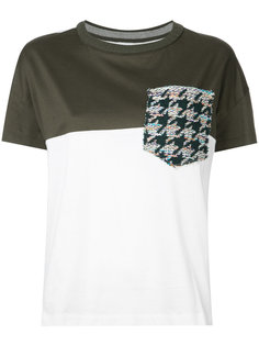 tweed pocket T-shirt  Coohem