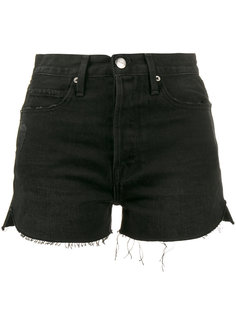 джинсовые шорты с бахромой Frame Denim