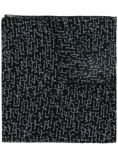 плетеный шарф с принтом Je taime Saint Laurent