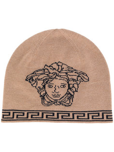 Medusa intarsia beanie hat Versace