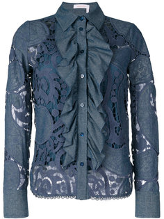 кружевная рубашка с оборками See By Chloé