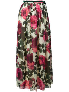 плиссированная юбка с цветочным принтом  Blugirl