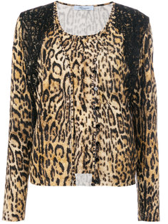 кардиган с леопардовым принтом Blumarine