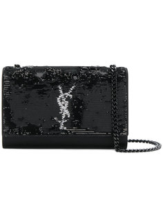 маленькая сумка через плечо с пайетками Saint Laurent