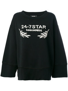 толстовка свободного кроя 24-7 Star Dsquared2