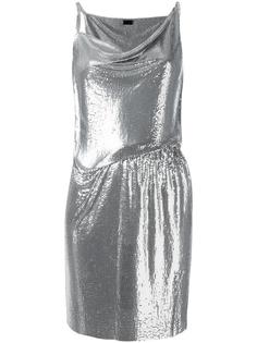 мини-платье с драпировками Paco Rabanne