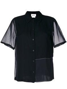 полупрозрачная блузка шифт  DKNY