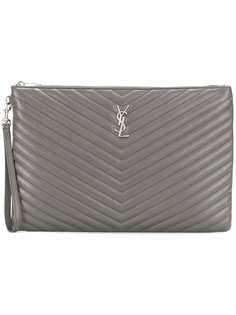 клатч на молнии Saint Laurent