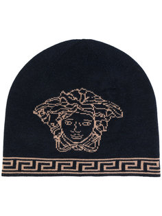 Medusa intarsia beanie hat Versace