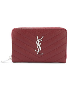 кошелек на молнии Saint Laurent