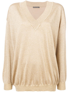 топ с V-образной горловиной Alberta Ferretti