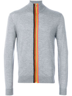 свитер на молнии с радужной окантовкой Paul Smith