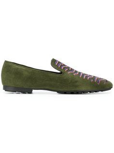 embroidered patch slippers Kenzo