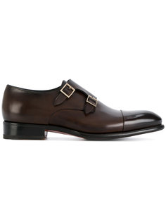 double-buckled loafers Santoni