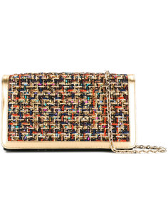 tweed clutch bag Casadei