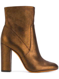 metallic heeled boots Santoni