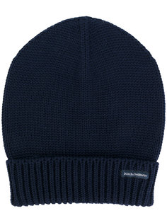 turn-up ribbed hem beanie Dolce & Gabbana