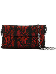 foldover lace clutch bag Casadei