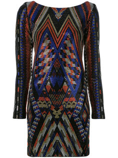 декорированное платье мини Balmain