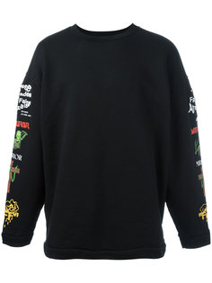 толстовка с графическим принтом на рукавах Off-White
