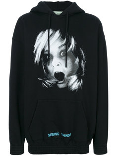 Screaming Girl Over hoodie Off-White