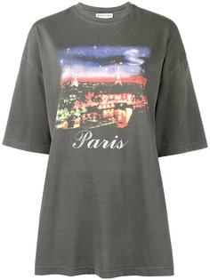 свободная футболка с принтом Paris Balenciaga
