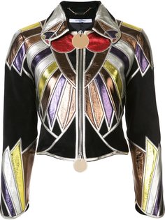 укороченная куртка лоскутного кроя Givenchy