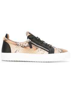 кеды с эффектом змеиной кожи Giuseppe Zanotti Design