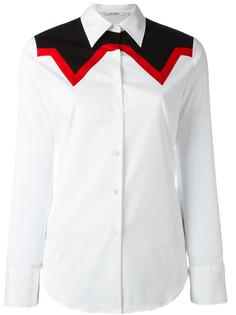 рубашка с контрастными панелями Neil Barrett